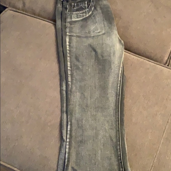 Dark gray, flare cropped jeans - Picture 2 of 3